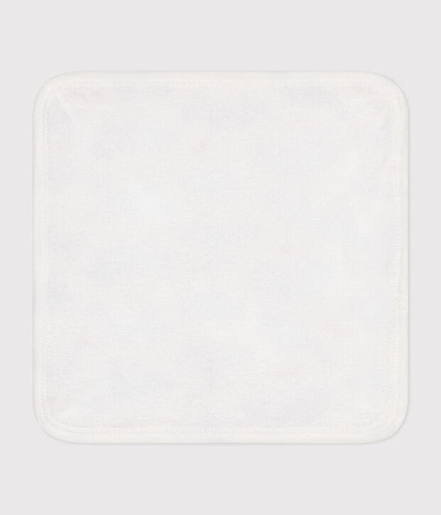 Baby-Waschlappen aus Baumwolle und Frottee mit Paris-Motiv weiss/vielfarbig