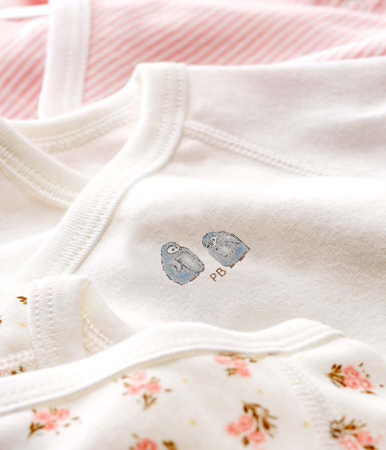 3er-Set kurz&auml;rmelige Baby-Bodys f&uuml;r Neugeborene vielfarbig