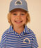 Kurzärmeliges Poloshirt aus Bouclé-Frottee Kinder/Jungen blau SURF/ AVALANCHE