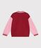 Kinder College-Jacke aus Baumwolle im Colorblock rot