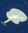 Kurzärmeliges Kinder-T-Shirt aus feinem Jersey für Jungen blau MEDIEVAL