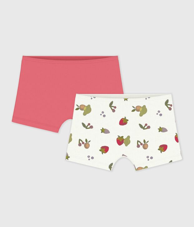 Set Kinder-Shortys aus Baumwolle mit Fruchtmotiv vielfarbig