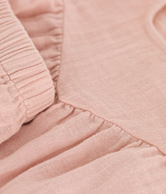 Baby-Set mit Bluse und Shorts aus Musselin-Stoff rosa SALINE