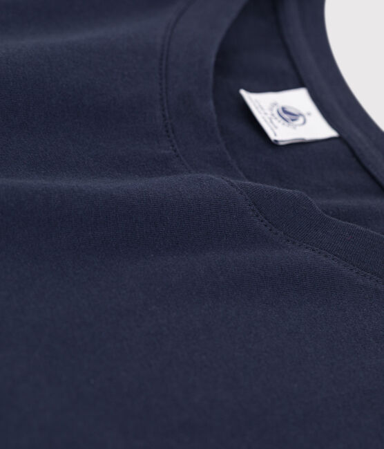 T-Shirt LE DROIT aus Baumwolle mit Rundhalsausschnitt blau SMOKING