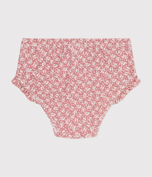 Baby-Badehose rosa/weiss