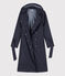 Trench mit Kapuze für Damen blau SMOKING