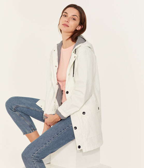 Ikonische regenjacke unisex weiss MARSHMALLOW