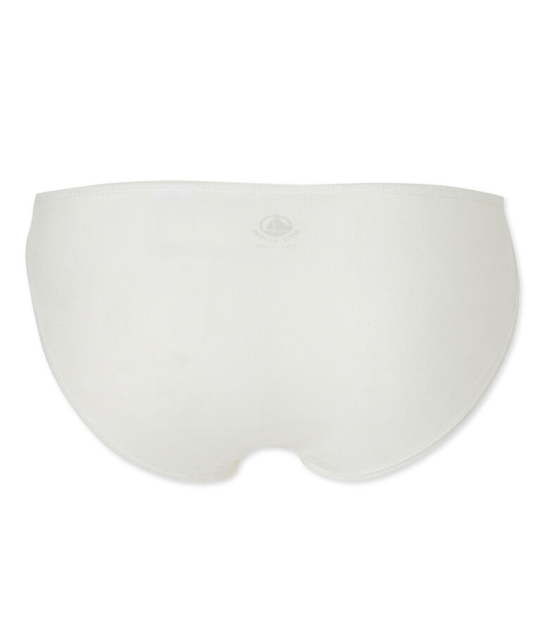 Damen-Slip aus leichter Baumwolle weiss