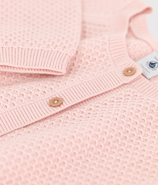 Kinder-Cardigan aus Baumwolle für Mädchen rosa SALINE