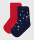 2er-Set Baby-Socken aus Baumwolle mit Sternmotiv
