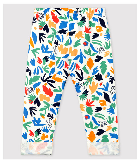 Baby-Pluderhose. weiss MARSHMALLOW/weiss MULTICO