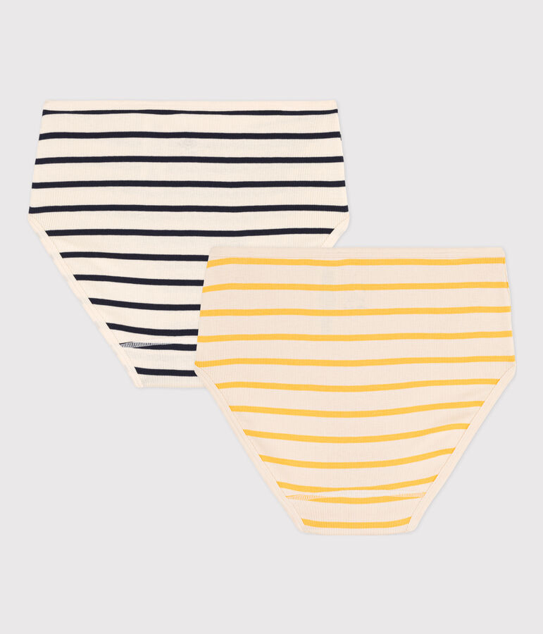 2er-Set Taillenslips aus Baumwolle f&uuml;r Damen vielfarbig