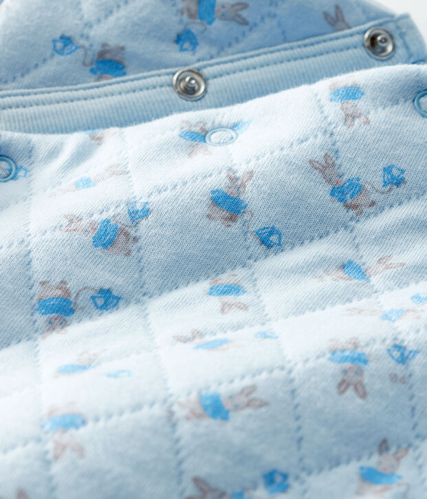 Langer Unisex-Baby-Overall aus Doppeljersey blau/vielfarbig