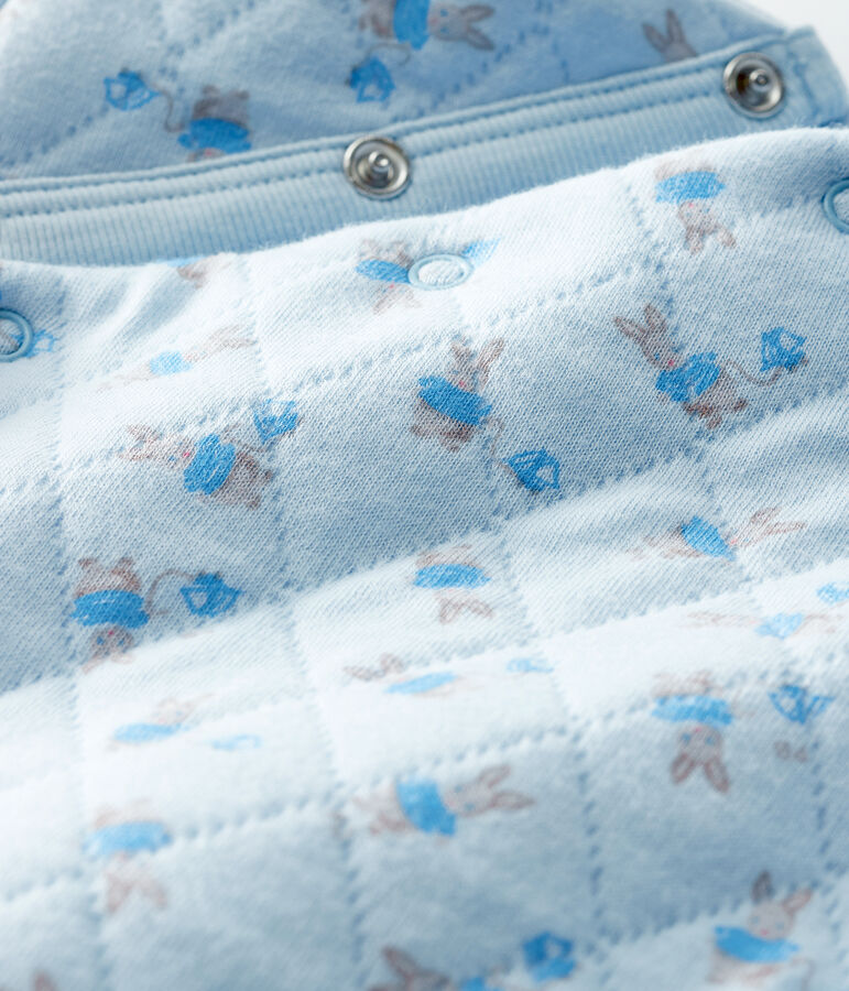 Langer Unisex-Baby-Overall aus Doppeljersey blau/vielfarbig