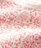 Langärmliger Baby-Body für Mädchen weiss MARSHMALLOW/rosa GRETEL