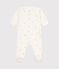 Baby-Strampler aus Baumwolle weiss MARSHMALLOW/weiss MULTICO
