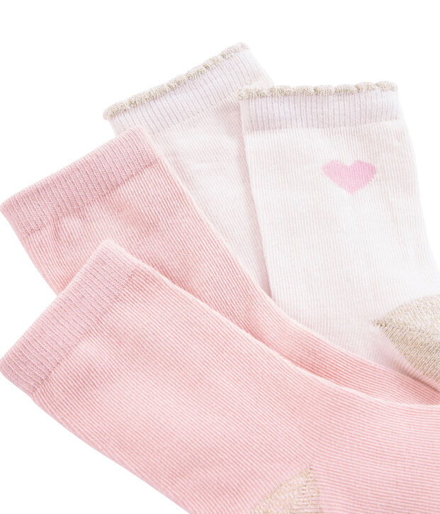 Set aus 2 Paar Kinderstr&uuml;mpfen f&uuml;r M&auml;dchen vielfarbig
