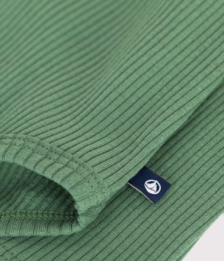 Lang&auml;rmeliger Body mit Rollkragen aus Baumwolle f&uuml;r Babys gr&uuml;n