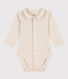 Langärmeliger Baby-Body aus Baumwolle mit Kragen