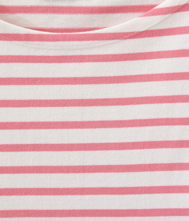 Klassisches streifenshirt weiss/rosa