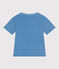 Kurzärmeliges Kinder-T-Shirt aus bedruckter Baumwolle blau ALASKA
