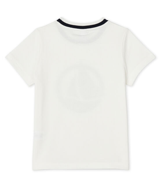Kurzärmliges T-Shirt für Jungen weiss MARSHMALLOW