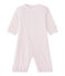 Baby-Mädchen-Overall mit 2-in-1-Effekt rosa VIENNE/weiss MULTICO