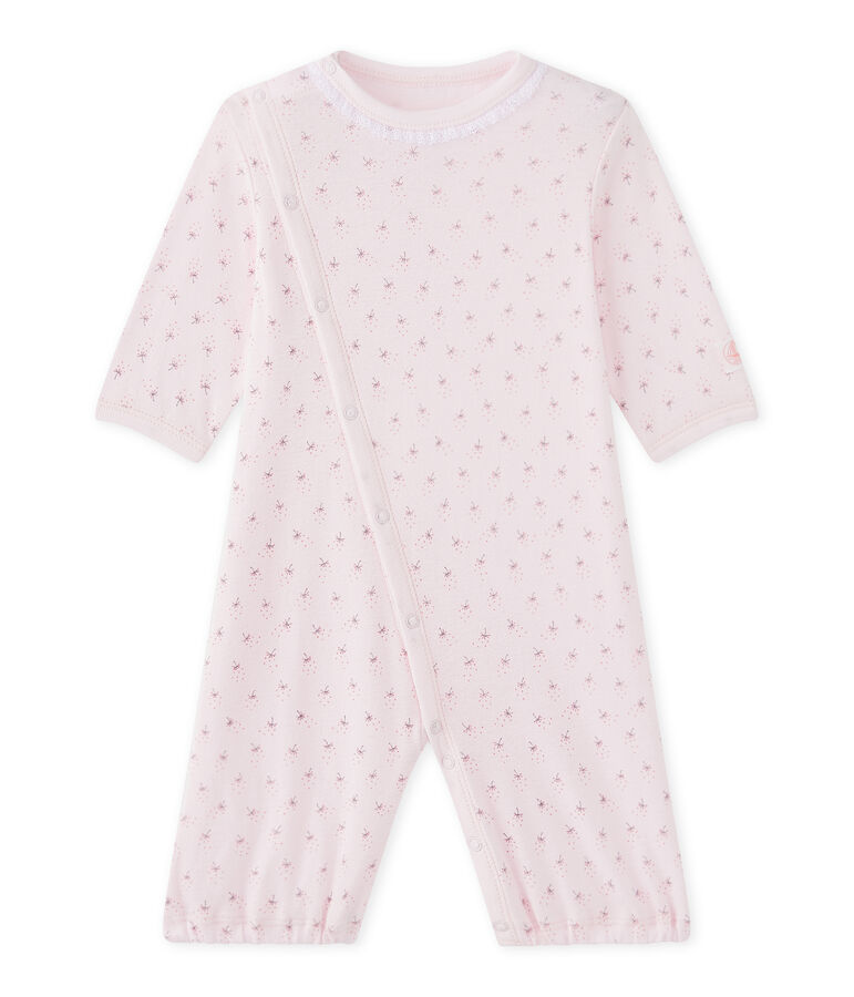 Baby-M&auml;dchen-Overall mit 2-in-1-Effekt rosa VIENNE/weiss MULTICO