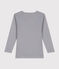 Tee-shirt manches longues en coton enfant grau PIGEON