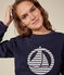 Damen-Sweatshirt aus Molton blau SMOKING