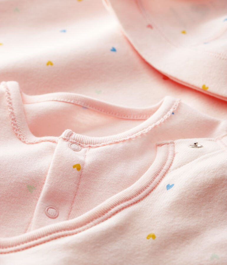 Geschenkset zur Geburt f&uuml;r M&auml;dchen aus Rippstrick variante 1