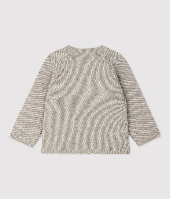 Baby-Cardigan aus Woll-/Baumwollstrick FALAISE CHINE