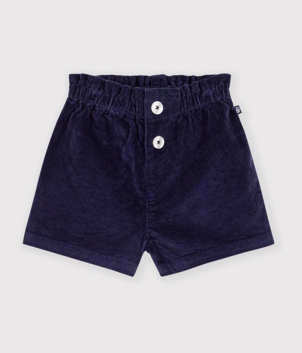 Baby-Shorts aus einfarbigem Fein-Cord SOIR