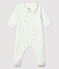 Baby-Strampler mit Sternen-Motiv aus Doppeljersey für Jungen weiss MARSHMALLOW/weiss MULTICO