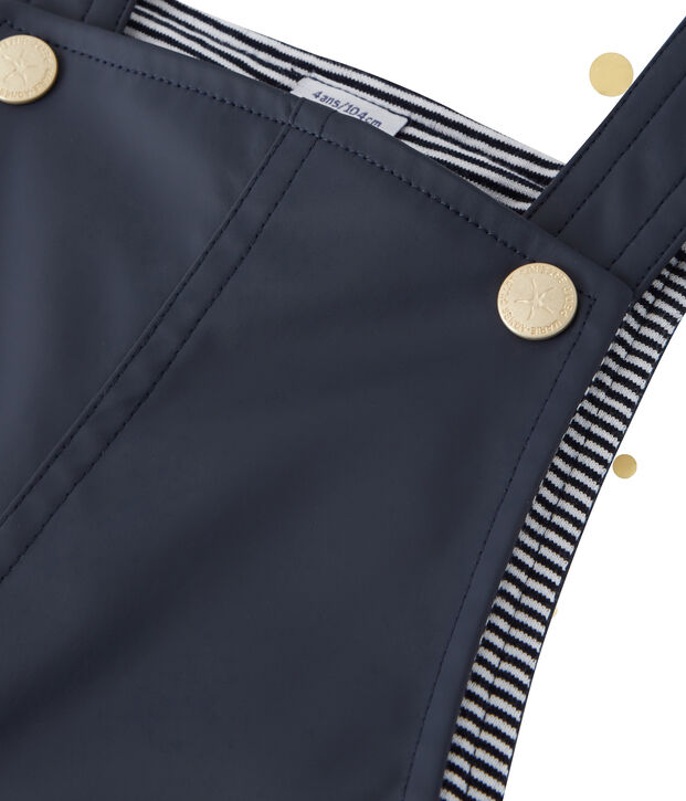Wasserabweisender Baby-Overall Petit bateau x Marie-Agn&egrave;s Gillot blau