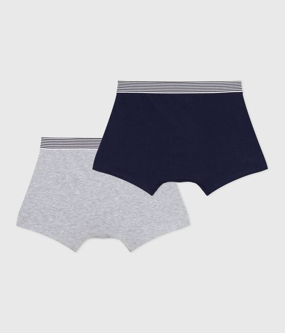 Set Kinder-Boxershorts aus einfarbiger Baumwolle mit Elastan variante 1