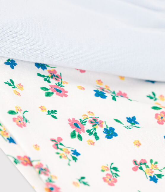 2er-Set Shortys aus Bio-Baumwolle mit Blumenmuster für Mädchen variante 1