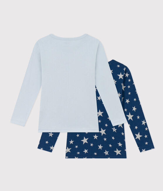 2er-Set langärmelige T-Shirts aus Baumwolle mit Sternen-Motiv für Jungen variante 1