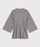 Gestreifter Kimono für Damen blau SMOKING/weiss MARSHMALLOW