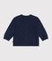 Baby-Cardigan aus einfarbigem Woll- und Baumwollstrick SOIR