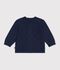 Baby-Cardigan aus einfarbigem Woll- und Baumwollstrick SOIR