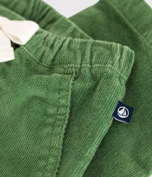 Baby-Hose aus Cord gr&uuml;n
