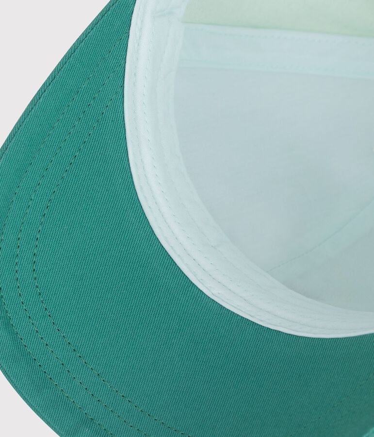 Kinder-Kappe aus Baumwolle blau/vielfarbig