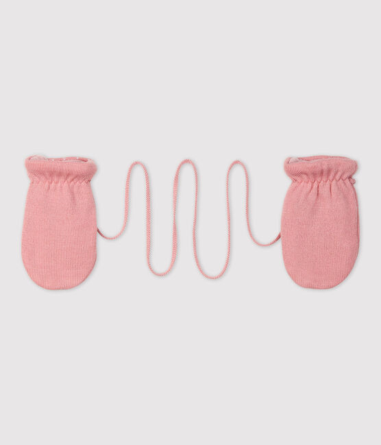 Baby-Fäustlinge mit Microfleecefutter rosa CHARME