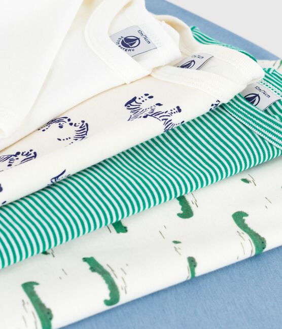 Set langärmeliger Baby-Bodys aus Baumwolle mit Tiermotiv variante 1