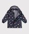 Ikonische Baby-Regenjacke mit Herzmotiv blau/vielfarbig