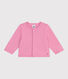 Baby-Cardigan aus einfarbiger Baumwolle
