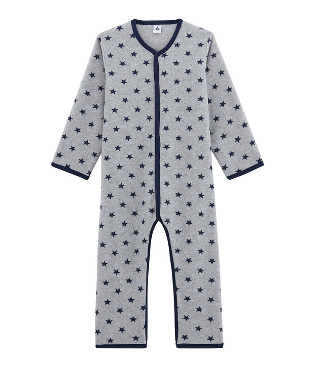 Fleece-Overall f&uuml;r Jungen grau/blau