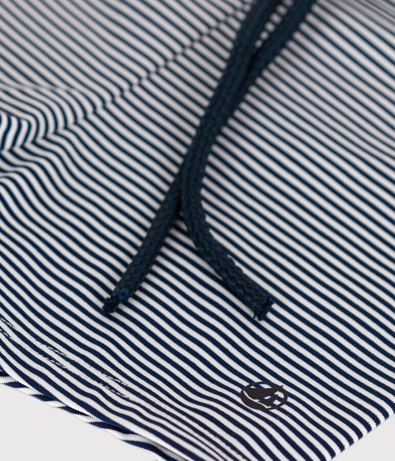 Baby-Badeshorts blau/weiss