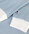 Damen-Pyjama aus Baumwolle mit Streifen ADRIATIC/ MARSHMALLOW